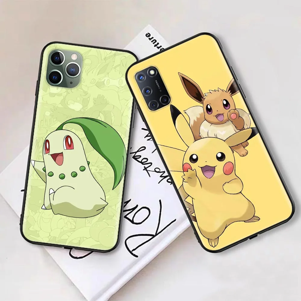 Pokémon Soft Case para iPhone, bonito, 14, 13, 11, 12, XS, Pro, Max, Plus, X