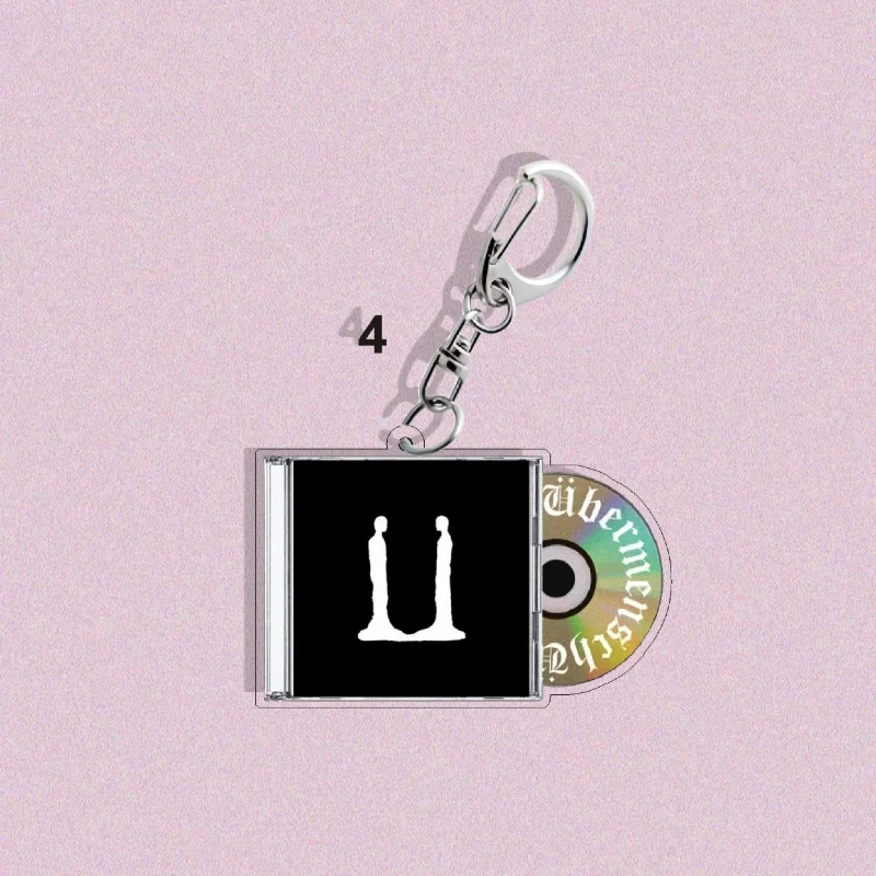 Kpop BIGBANG G-DRAGON TOO BAD CD Acrylic Keychains Übermensch Album Cartoon Accessory Bag Pendents GD Fans Gifts Collection