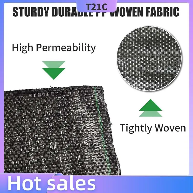 

T21C 2X Weed Barrier Landscape Fabric With 3 Inch Planting Holes,Weed Barrier Fabric 3.3 Ft X 11.8 Ft