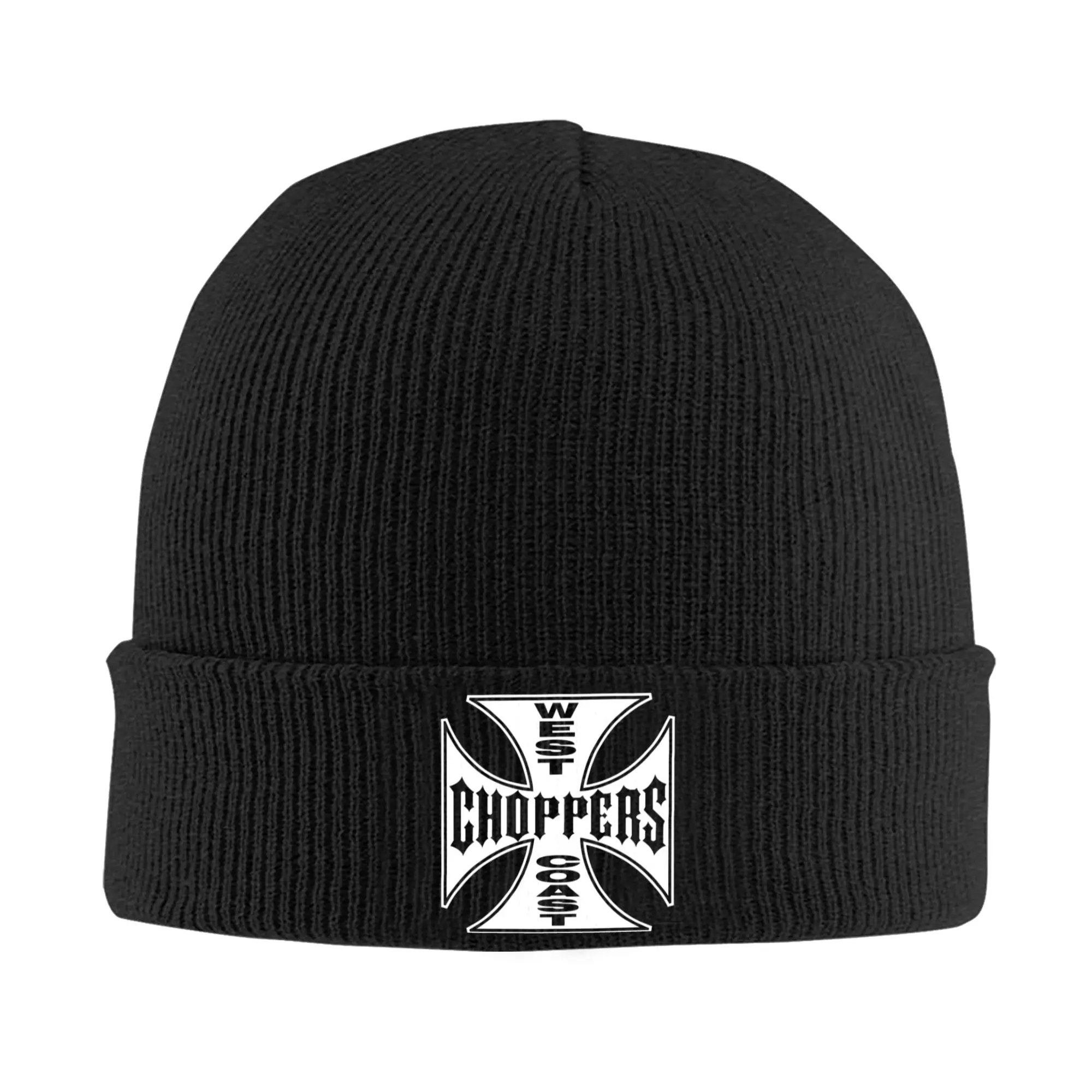 Custom Choppers Rock Skullies Beanies Caps Hip Hop Winter Warm Women Men Knit Hats Adult Unisex Heavy Metal Music Bonnet Hat