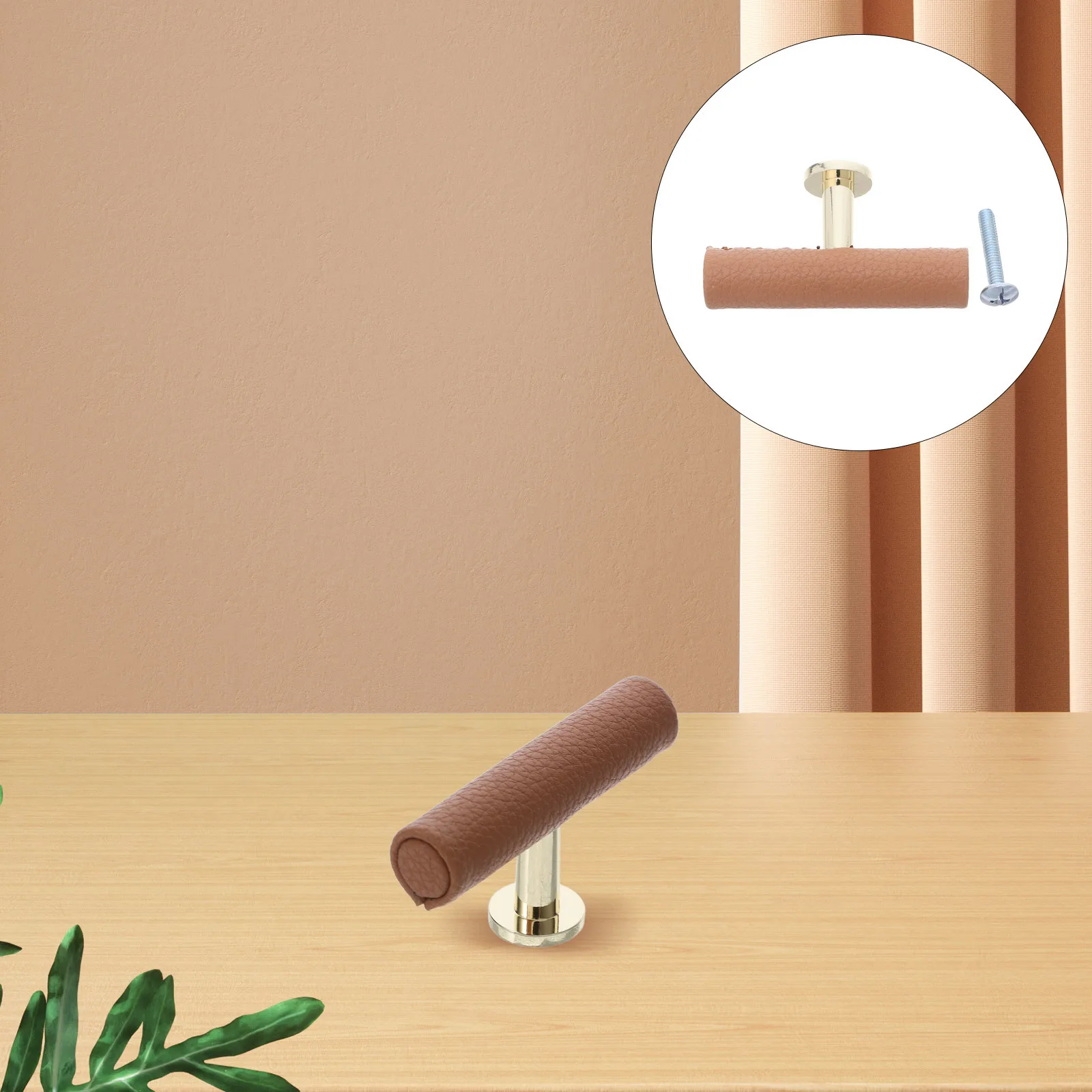 

Drawer Pulls Soft Pu T Bar Handles For Cabinet Cupboard Wardrobe Replacement Single Hole Furniture Knobs Modern