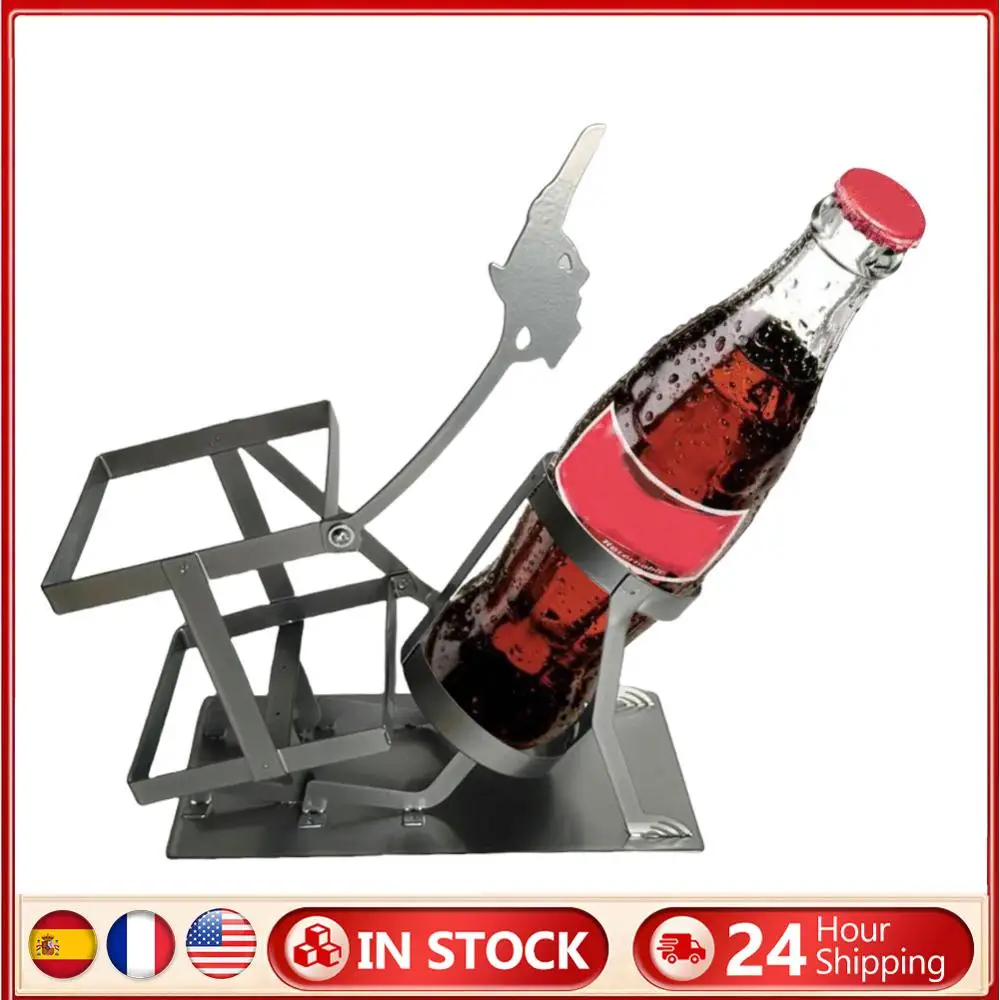 ชั้นวางขวดไวน์รูปหัวกะโหลก ชั้นวางขวดเบียร์ วิสกี้ ไวน์ ชั้นวางโลหะรูปหัวกะโหลก ของตกแต่งบาร์รูปโครงกระดูกหัวกะโหลกโลหะสุดฮา