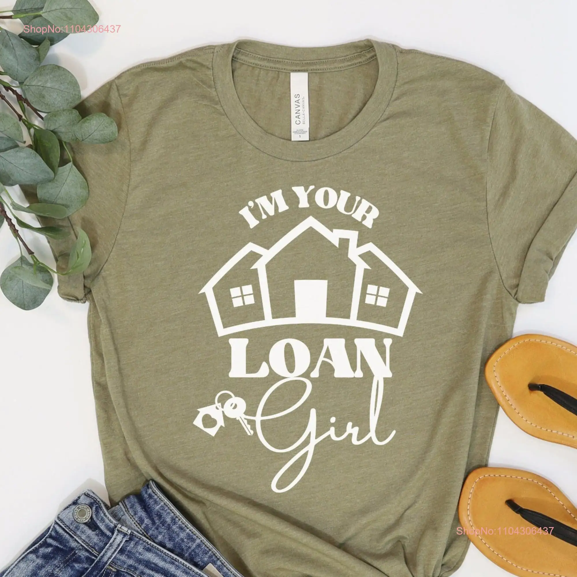 Mortgage Loan Officer T Shirt Lender Investor Real Estate Banker Home  long or short sleeves