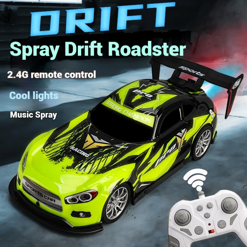 2.4g New Music Spray Remote Control Racing Drift Racing Lights Spray Cool Racing Boy Drift Racing Toy Gift