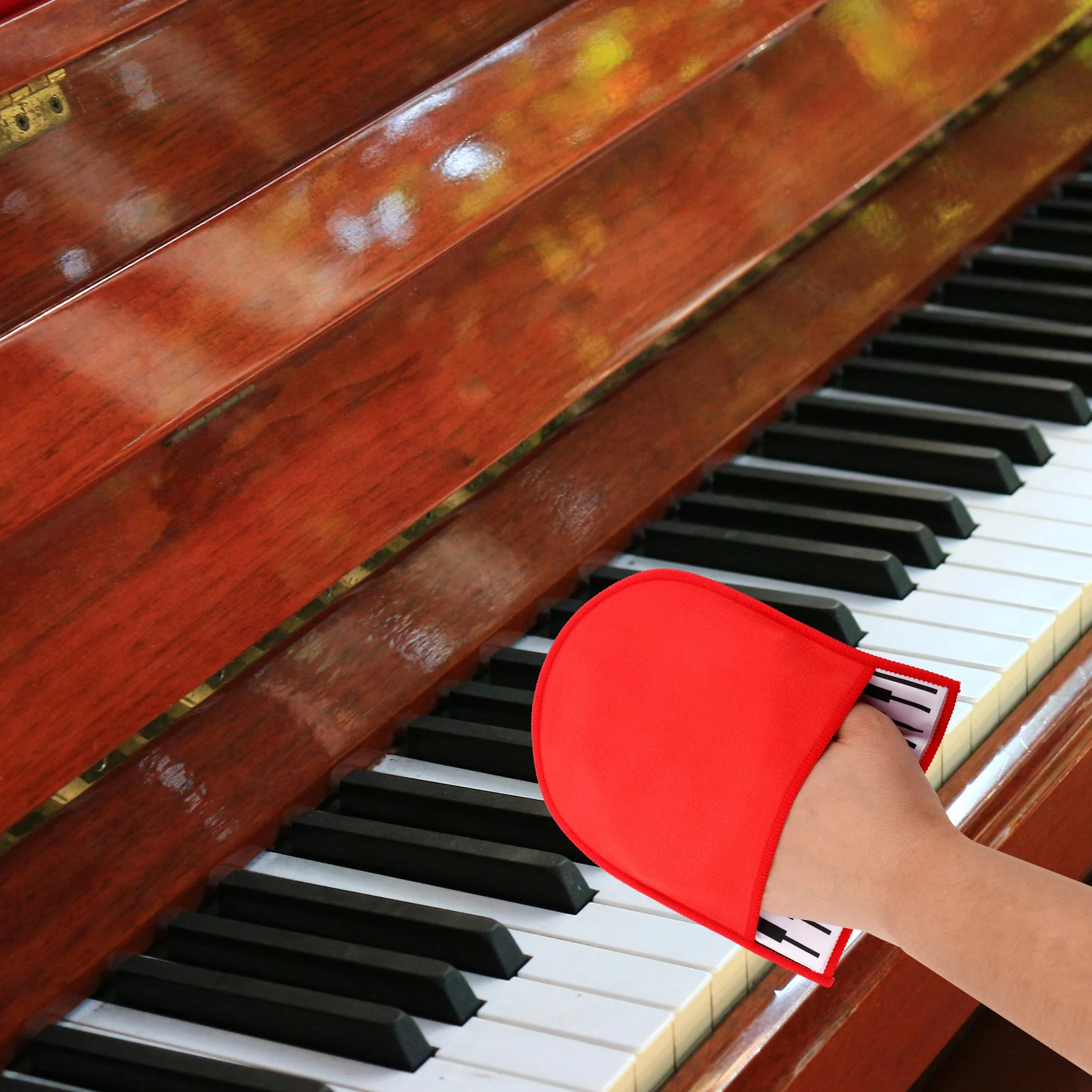 

Piano Cleaning Gloves Soft Double-Faced Fleece Musical Instrument Dusting Gloves Reusable For Violin Guitar Guzheng Auto