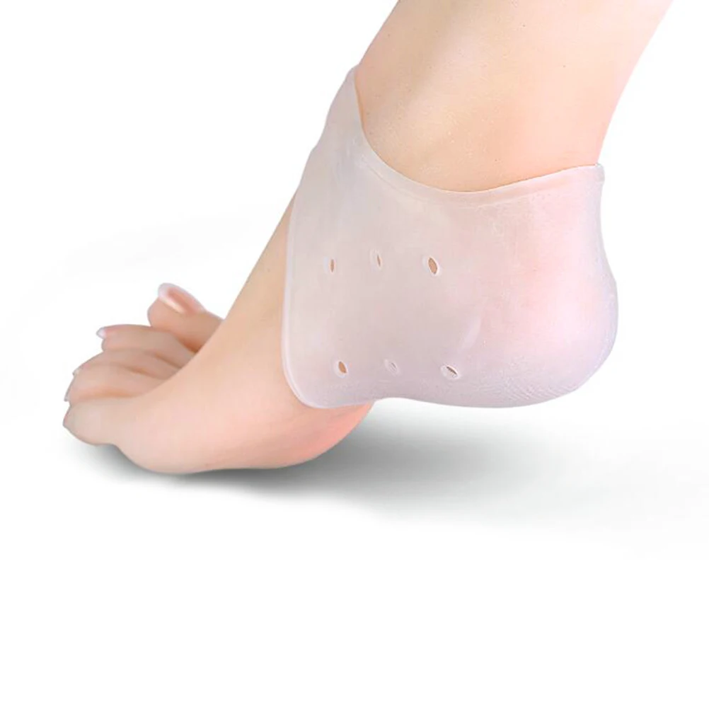 

Silicone Heel Color Soft Comfort Fits Shoes Socks Medical Gel Prevent Dry Holes Foot Care Tool Heel