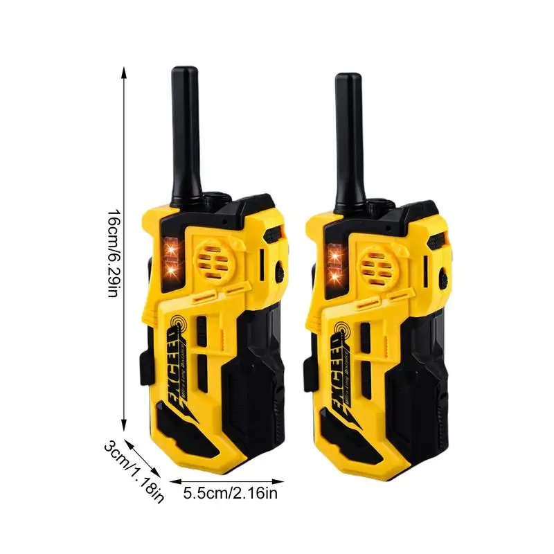 Walkie Talkie per bambini giocattolo portatile Walkie Talkie a lungo raggio piccolo Walkie Talkie 2 pezzi giocattoli per bambini giochi da campeggio Wireless