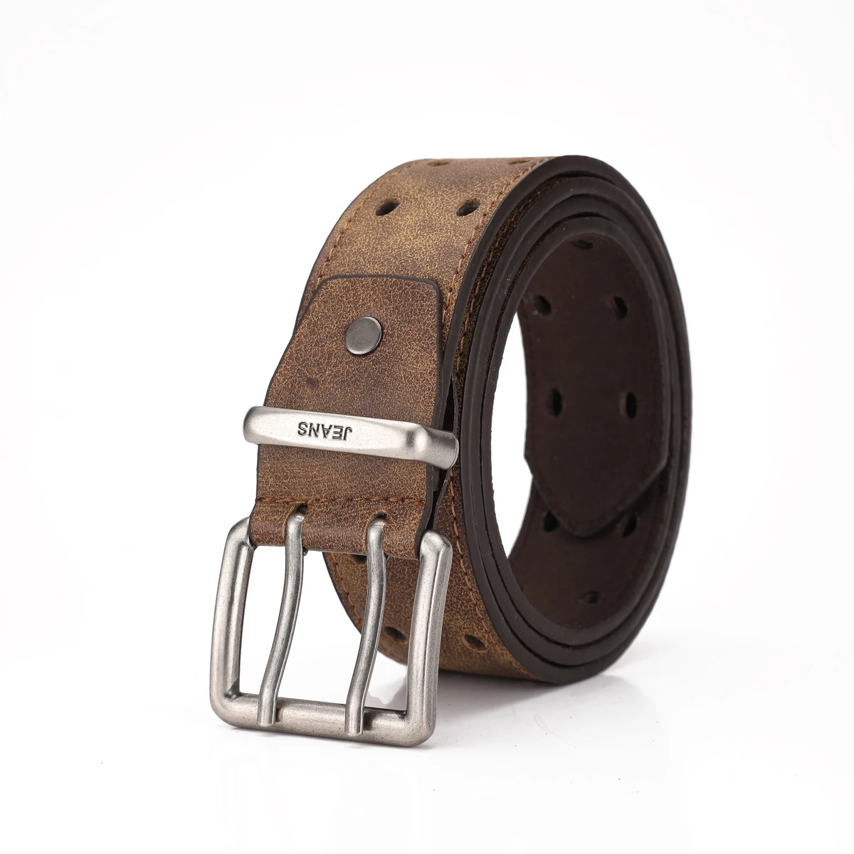 Ein Western-Style PU-Ledergürtel für Damen und Herren, ein Klassischer und Lässiger Retro-Gürtel – Detail 1
