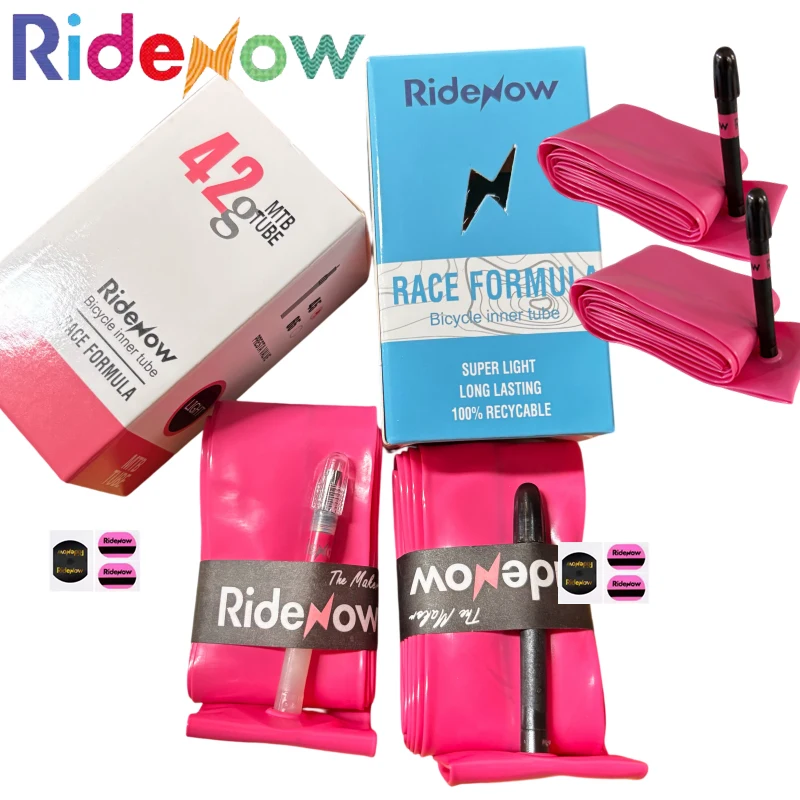 1-2 Stück Ridenow 42g Fahrrad-TPU-Schlauch 26/27,5 Zoll MTB-Reifen Französisches Ventil MTB-Innenschlauch Fahrradschlauch Schwarz/Weiß Ventilschaft 45MM – Detail 2