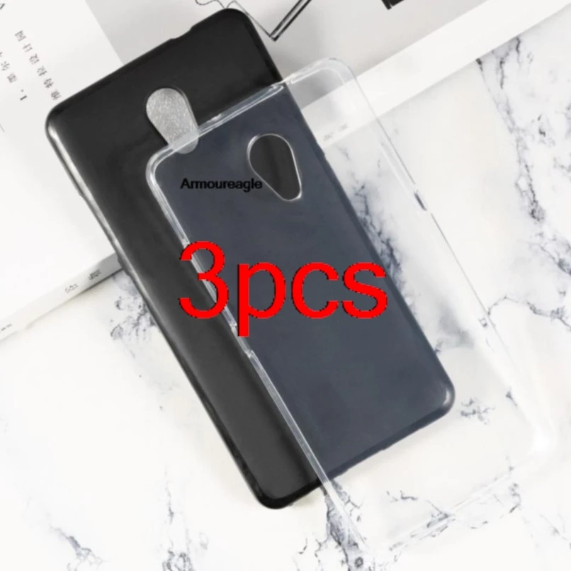 Soft Silicone TPU tampa traseira para Lenovo, caso claro, caixa do telefone, protetor protetor protetor fino, escudo shockproof, Vibe P2, 3pcs