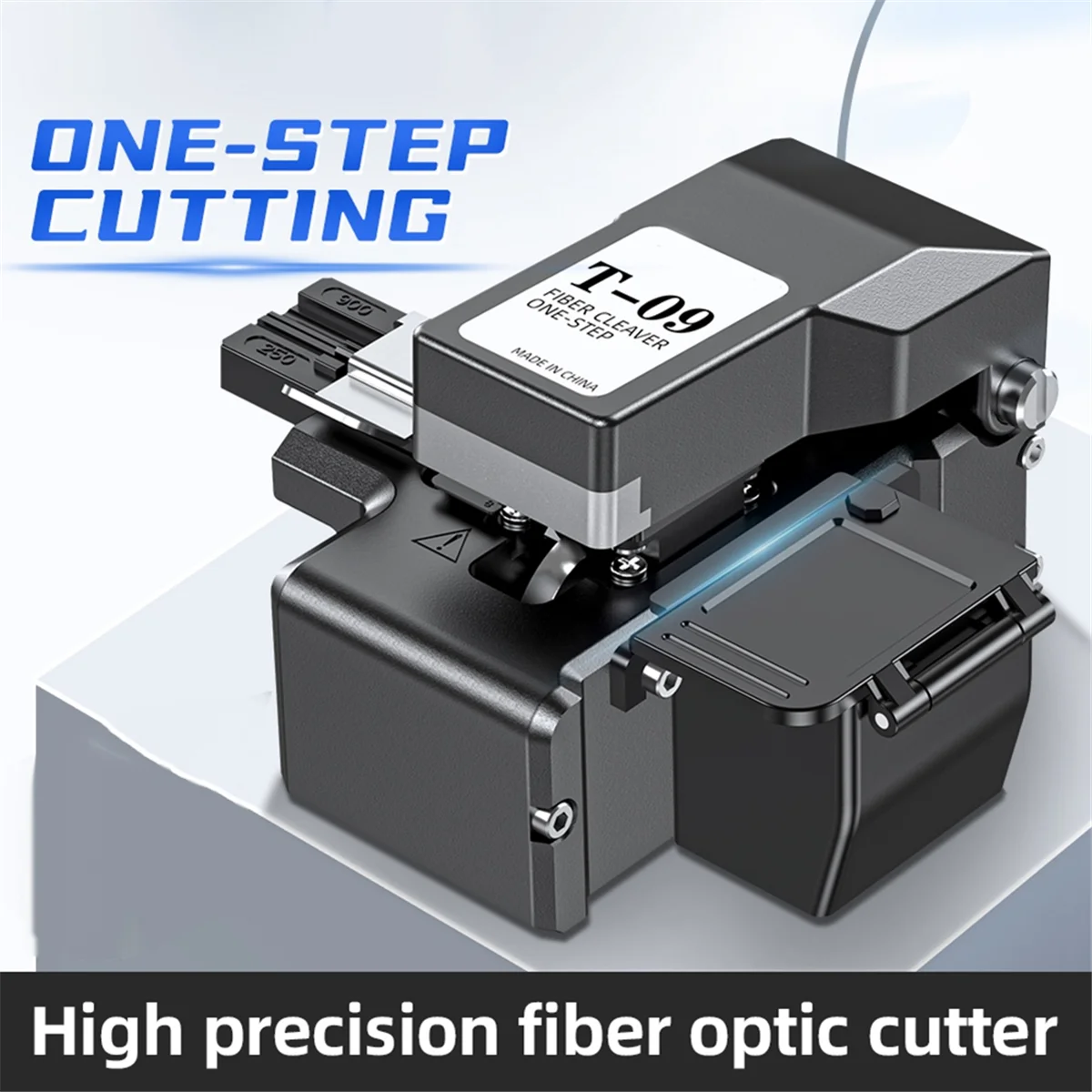 

NEW T-09 One-Step Fully Automatic High Precision Fiber Optic Cleaver Optical Fiber Fusion Splicer Cutter Cold Cut Hot Melt A