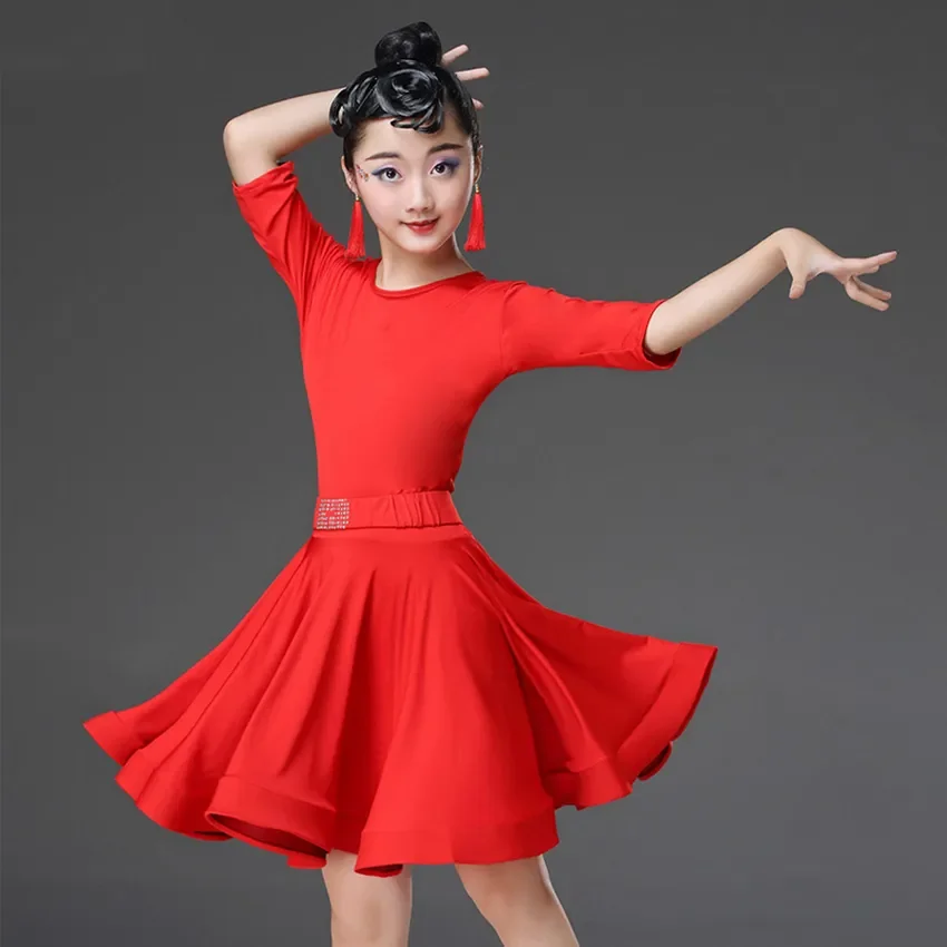 Robe de danse latine éducative pour enfants, robe de jour pour enfants, costume de danse pour filles, Cha Cha, Régions ba, Samba JMarkets, Ballrom