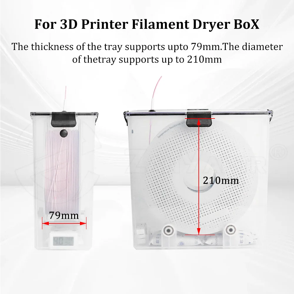 

3D Printer Accessories Filament Dryer Box Airtight And Moisture-Resistant Real-Time Monitoring For 3D Printer PLA ABS Filaments
