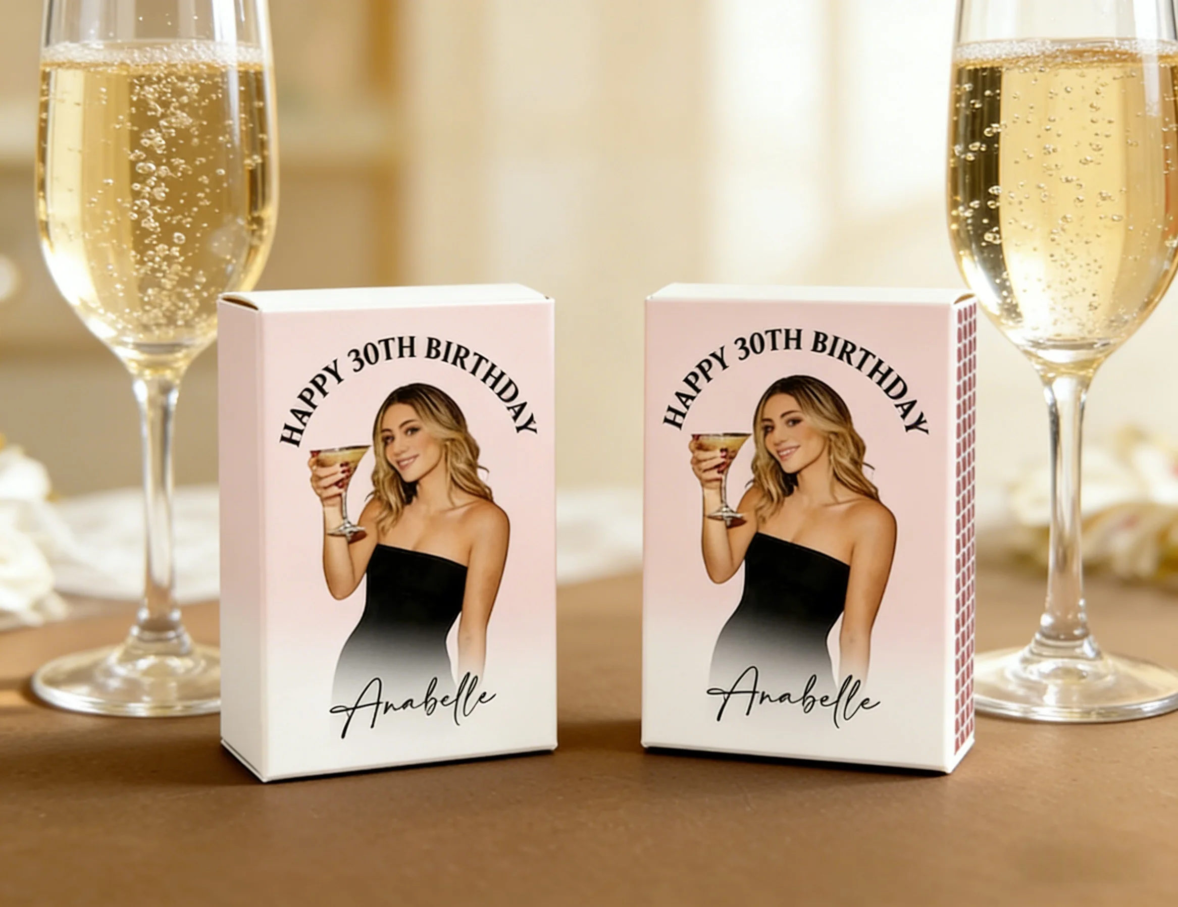 

Персонализированные коробочки для спичек с изображением на 30-летие, с фото на заказ, сувениры для вечеринки в честь 30-летия