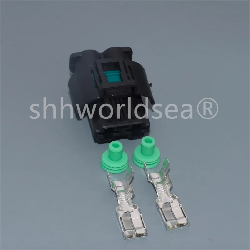 1Set 2 Pin Auto Waterproof Sensor Connector Sealed Electrical High Current Fan Motor Plug 1544678-2 1544334-1 1544317-1