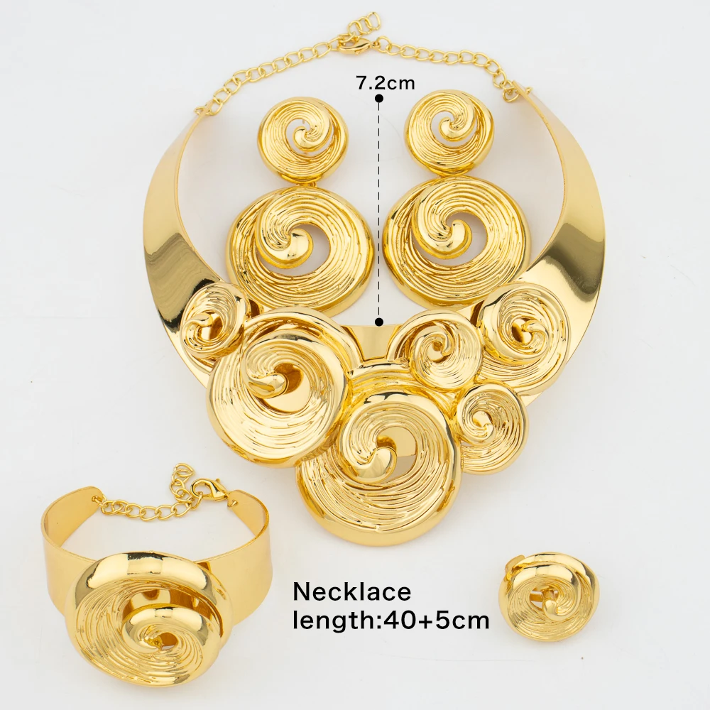Dubai Big Jewelry Set Design for Women, Wedding Gift