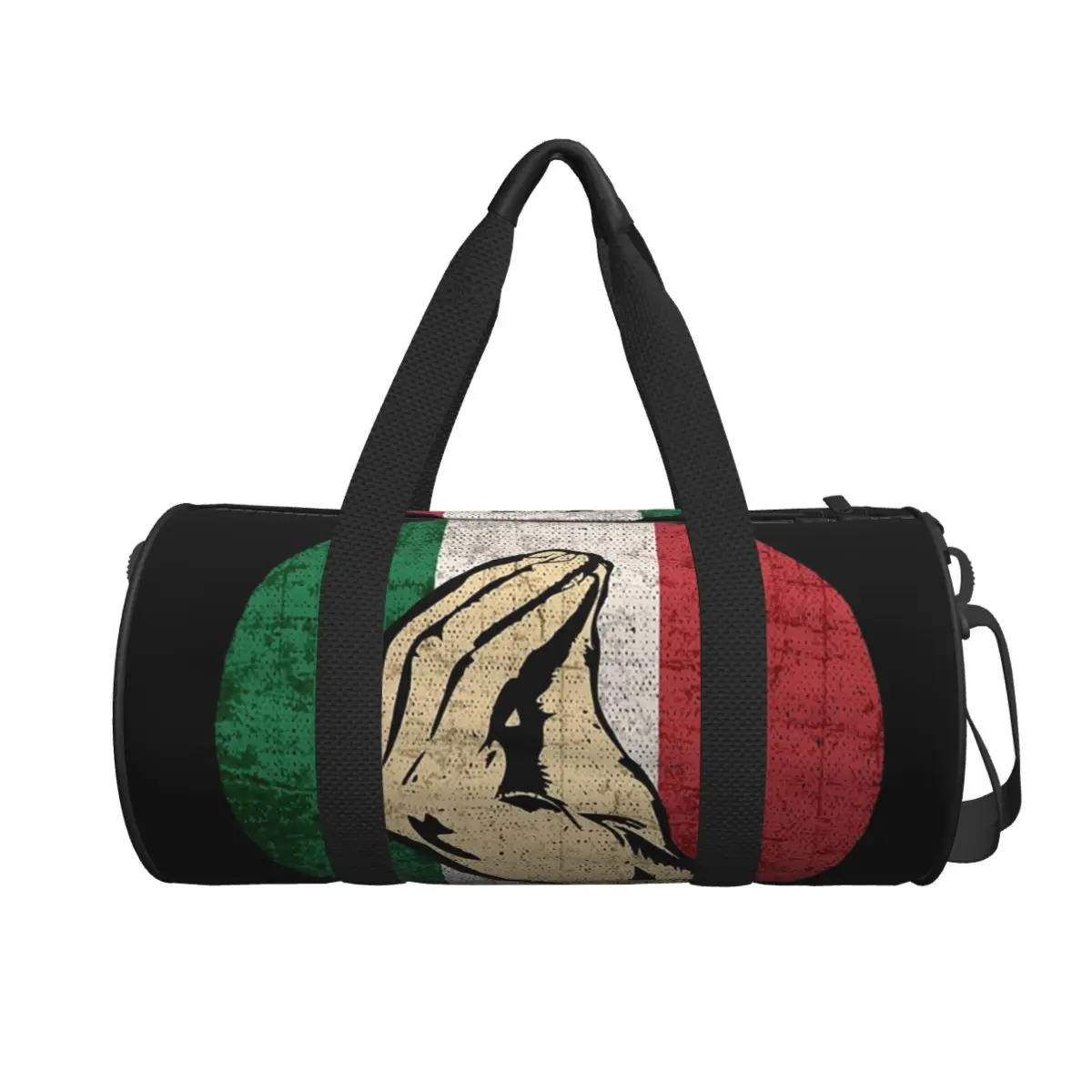 

Italian Hand Gesture Sing Language Large Duffle Gym Bag Waterproof Duffle Travel Bags Handbags Fitness bag