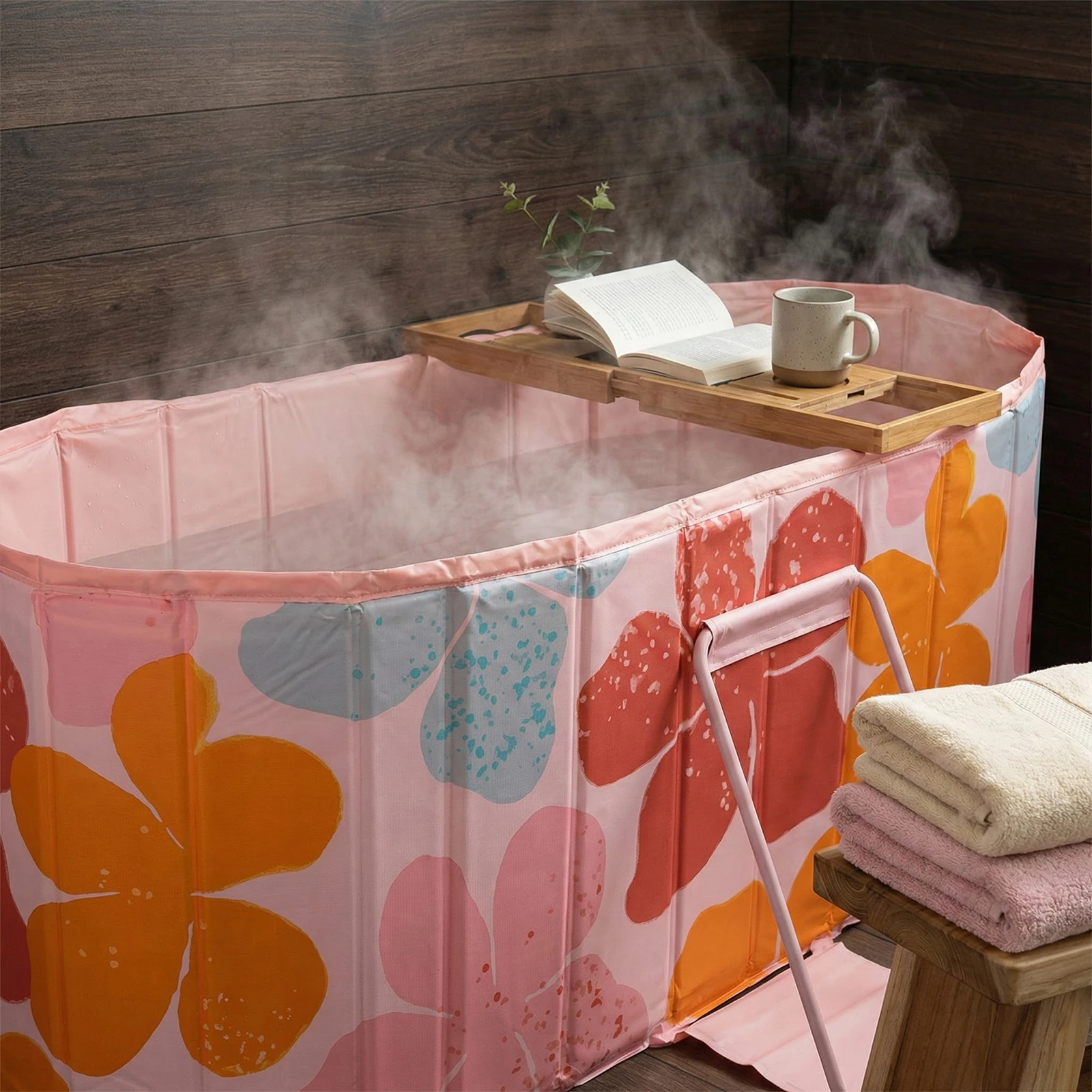 

47 Inch Portable Bathtub 5-Layer Insulated Liner Ice Bath Tub for Athletes Foldable Bathtub for Baths at Home & Outdoor