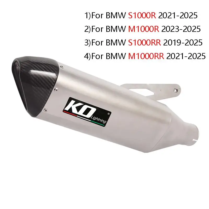

Exhaust Link Pipe For BMW S1000R M1000RR 2021-2025 M1000R S1000RR Motorcycle Slip On Exhaust Escape Carbon Fiber Rear Muffler