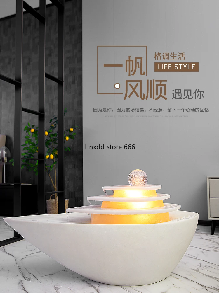 Modern minimalist fortune desktop fountain fortune floor water feature ornament