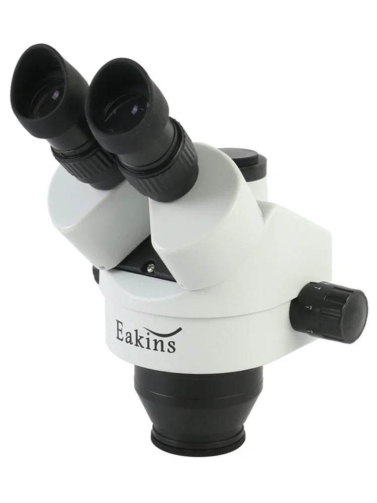 Eakins 7X-45X Continuous Zoom Simul-Focus Trinocular Stereo Microscope WF10X/20MM Eyepieces 56 LED Light For PCB Soldering