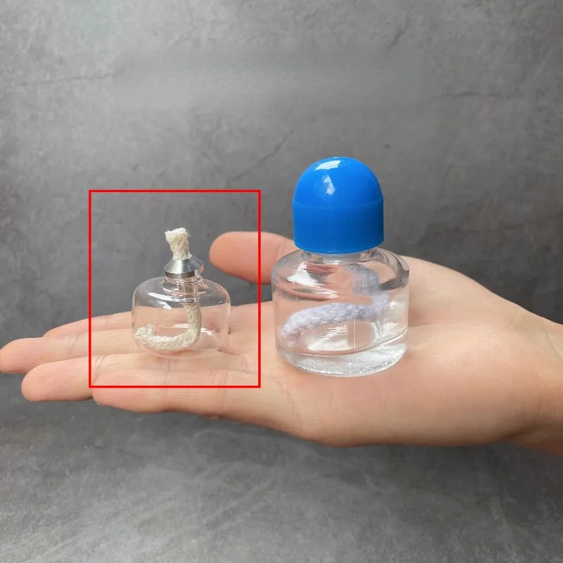 Small Mini Alcohol Lamp As Candle Glass Burner for Aromatherapy Fragrance Substitute Scientific Experiments Camping Tea Coffee