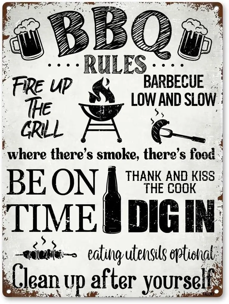 1Q,Vintage Bbq Sign…