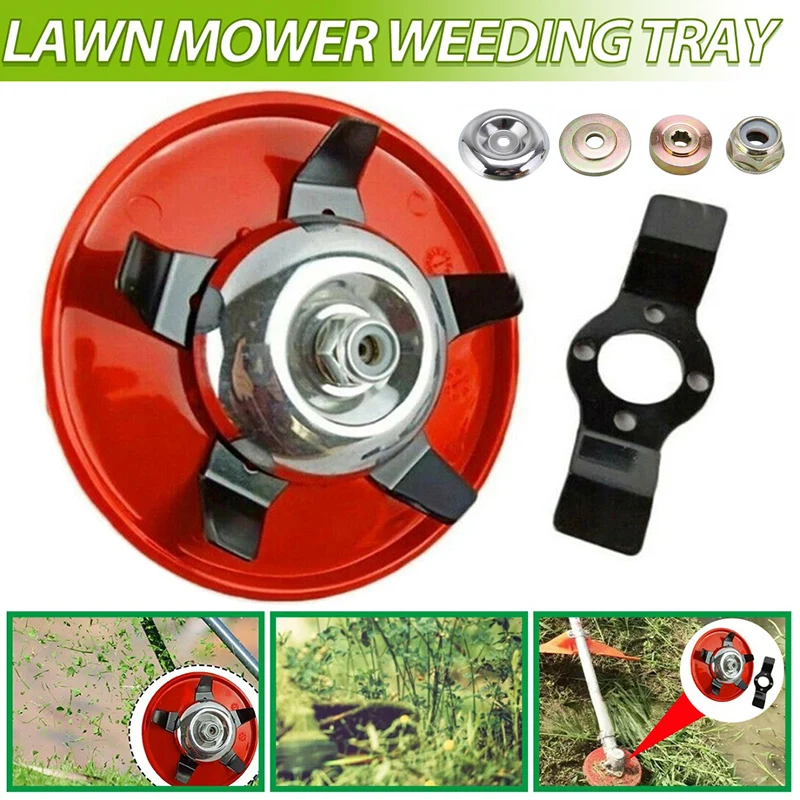 Dual-use Weeder Plate Blades Lawn Mower Grass Eater Trimmers Head Brush Cutter Tool