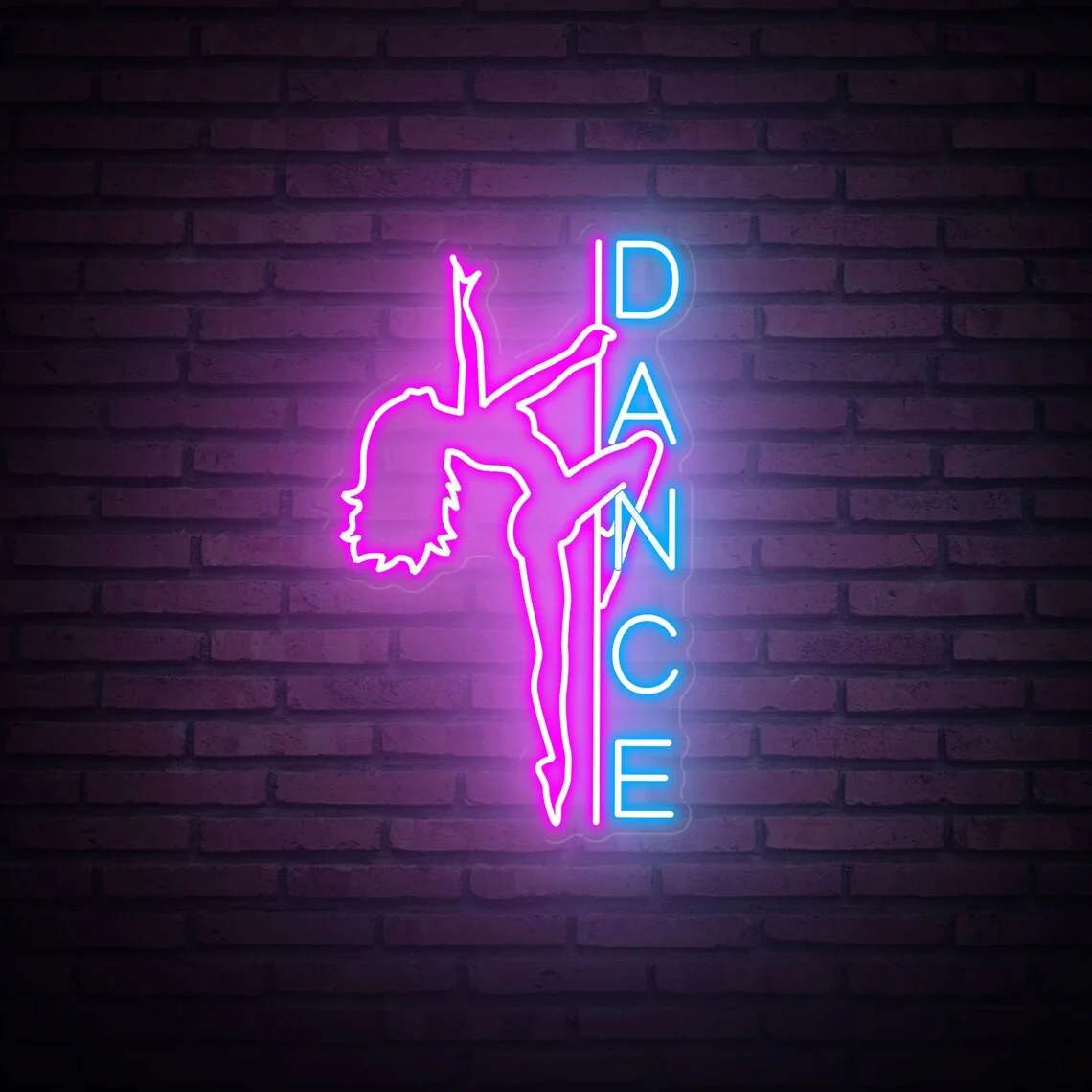 Dancer Neon Sign, Pole Dancing Neon Sign, Dance Studio Decoration, Dance Party Home Bedroom Decor, Gift for Her