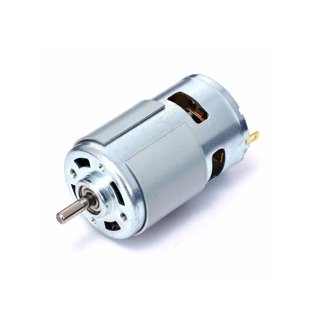 

5mm 775 DC 12V-36V Motor 800-9000 RPM Ball Bearing Large Torque High Power Low Noise Motor 5mm Axis Diameter High-speed