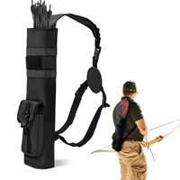 Archery Quiver for There-point Formula, Multifunctional Archery Quiver with Adjustable Strap and Pockets , Tactical Arrow Holder