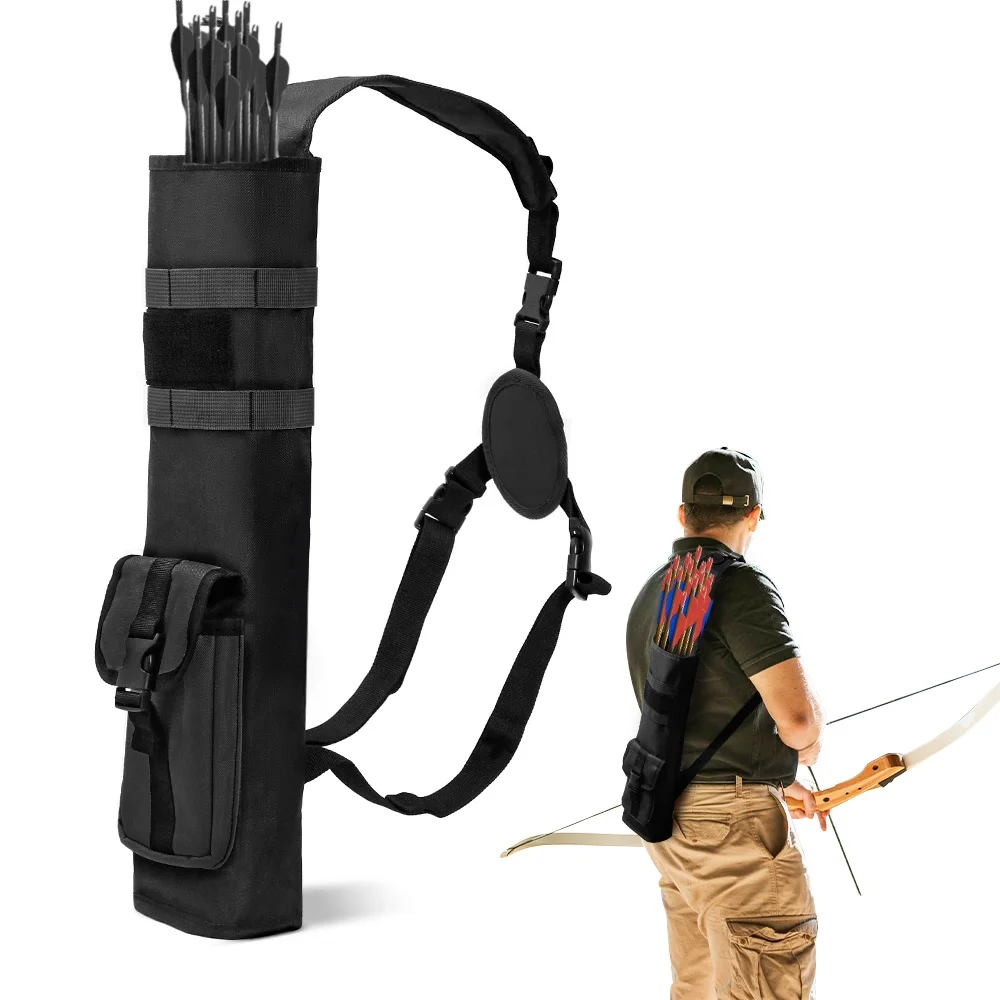 Archery Quiver for There-point Formula, Multifunctional Archery Quiver with Adjustable Strap and Pockets , Tactical Arrow Holder