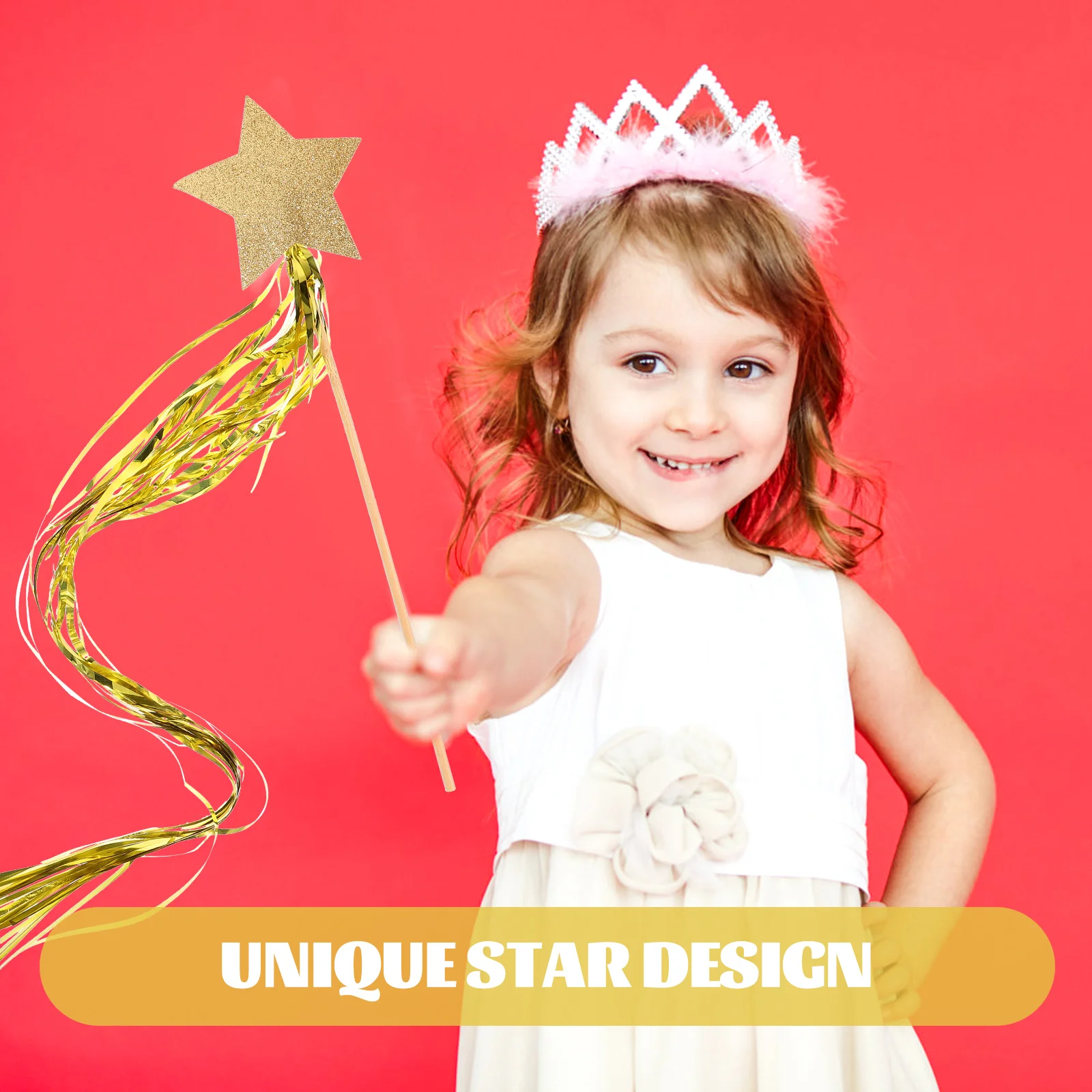 

10 Pcs Star Ribbon Fairy Stick Decorations Rod Sticks Delicate