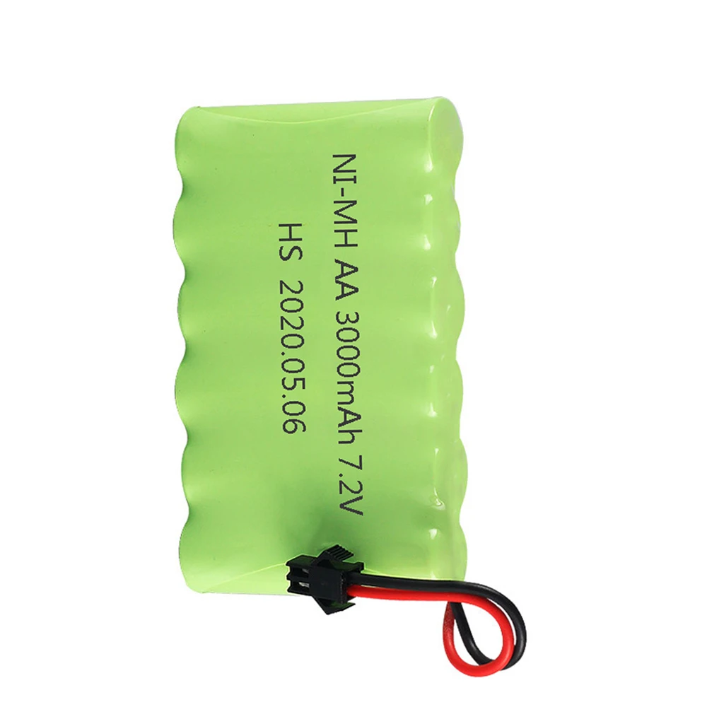 M modello NIMH Batteria 7.2V 3000mah Batteria con il Caricatore set Per Il Giocattolo Del Rc Auto Barche Pistole AA Ni-Mh 2800mah 7.2v Batteria