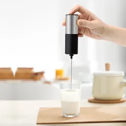 Household Small Electric Milk Frother, Handheld Milk Frother, Smart Coffee Milk Frother, Electric Egg Beater, Kitchen Tool