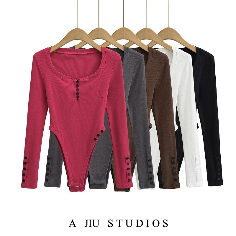 ストリート Sle ハイウエスト スリム フィット ロング Sve ニット T-irt 女性の純粋な欲望ウエスト締め痩身ワンピース スーツ