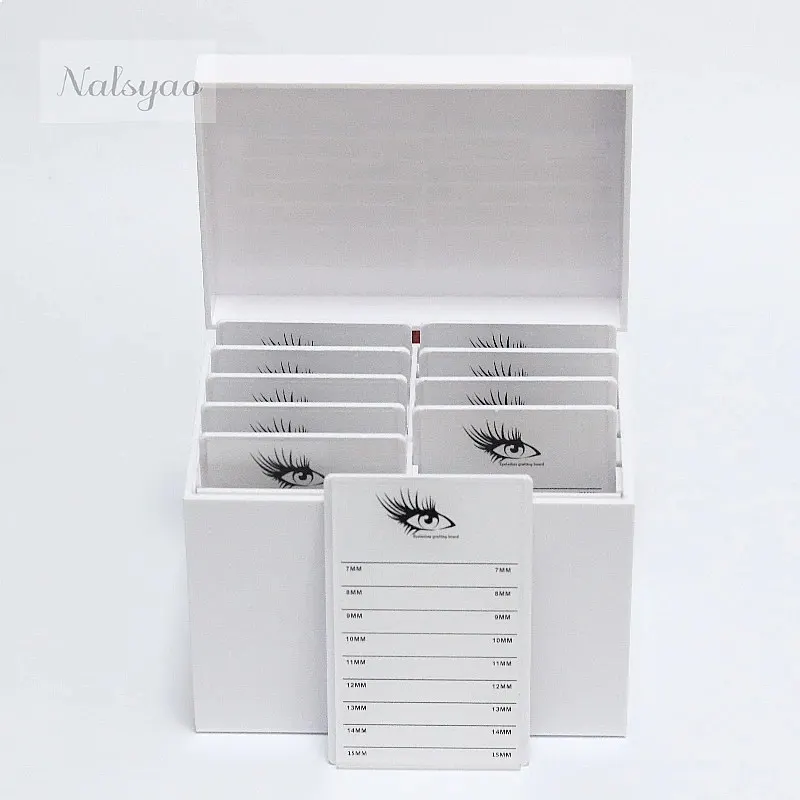 CNKESS 10 Layers Acrylic Eyelash Extensions Storage Box Lash Tile Palette for Beauty Salon Wholesale