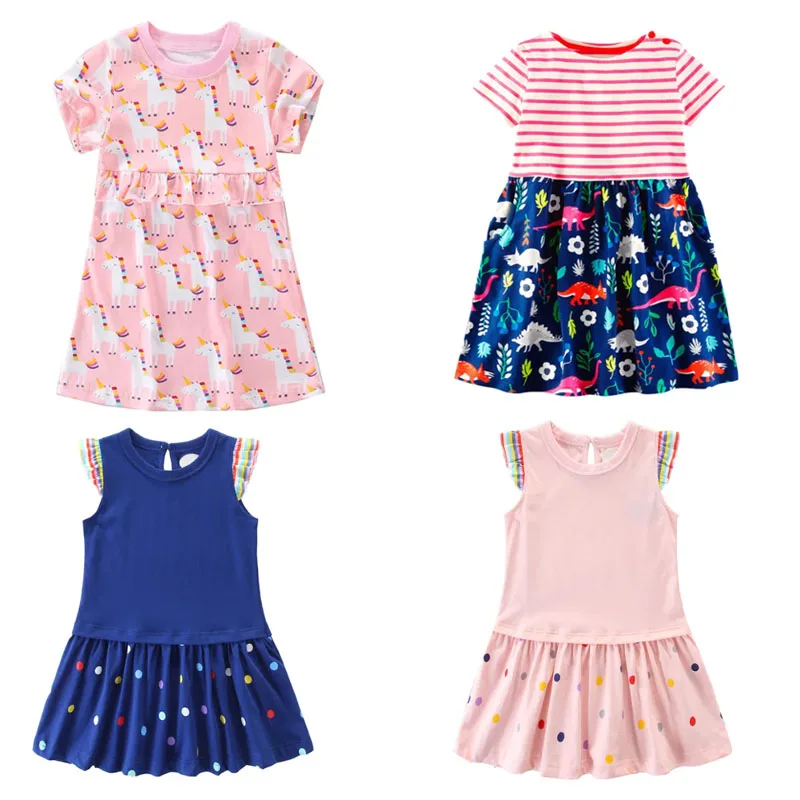 

New Arrival Baby Princess Dresses Cotton Summer Girls Party Dress Fashion Kids School Children Clothing Toddler Dresses