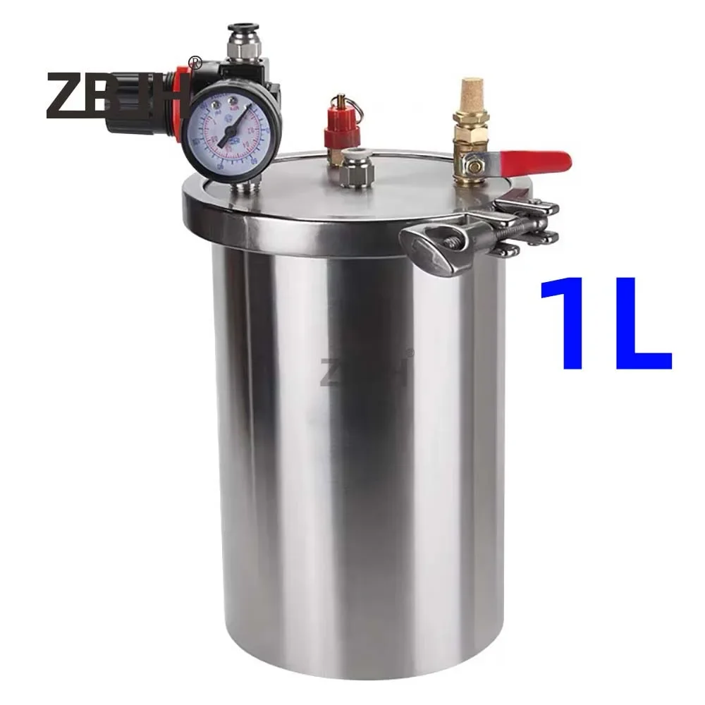 1L Clip Frame Type Stainless Steel Pneumatic Pressure Tank