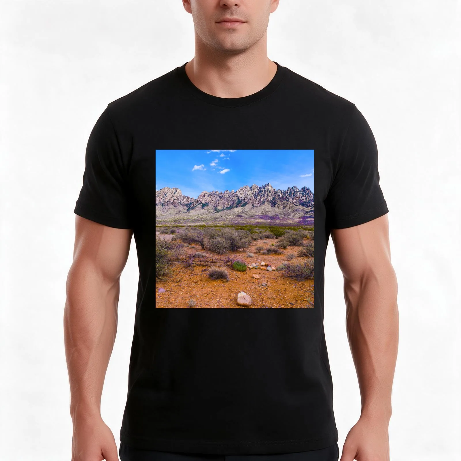 Organ Mountains Las Cruces NM T-Shirt Summer Casual Cotton Tee Oversized Streetwear Tops Vintage Graphic Print 100% Cotton