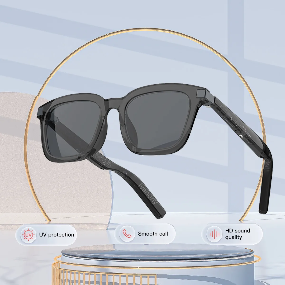 

Bluetooth Smart Glasses Translation Smartglasses Bluetooth Noise Canceling Voice Assistant Remote Camera Music Play Eyeglasses