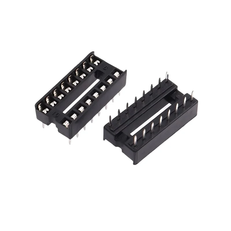10PCS IC socket integrated block direct insertion DIP microcontroller chip base 6/8/14/16/18/20/24/28/40P