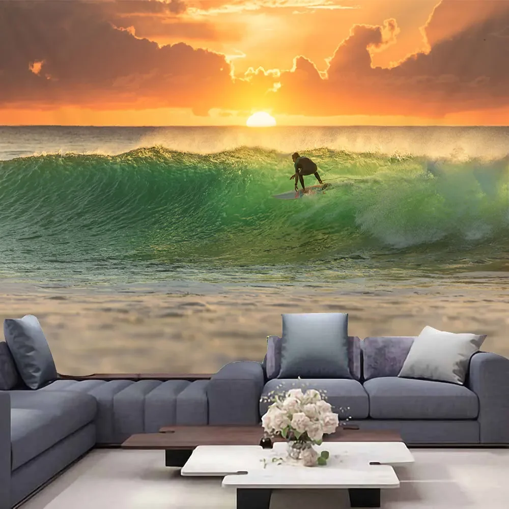 

Beautiful sea view beach blue sky bohemian dormitories essential tapestries room wall coverings tapestry decoration