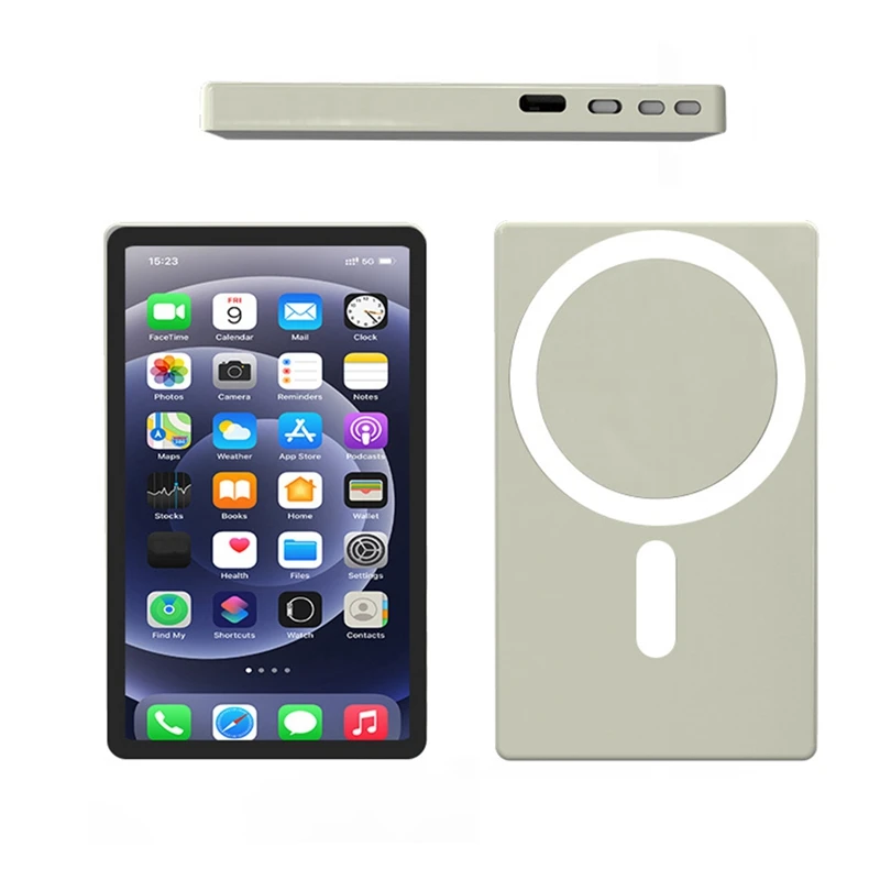 

For Magsafe Vlog Phone Selfie Screen Display Selfie Phone Rear Camera Screen Live Monitor For Iphone Android Phones