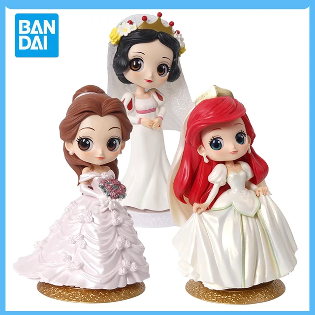 Original Bandai Qposket Disney Princess Dreamy Style Wedding Dress Anime  Action Figure Model Gift Toy Boy For Girl Christmas PVC - AliExpress