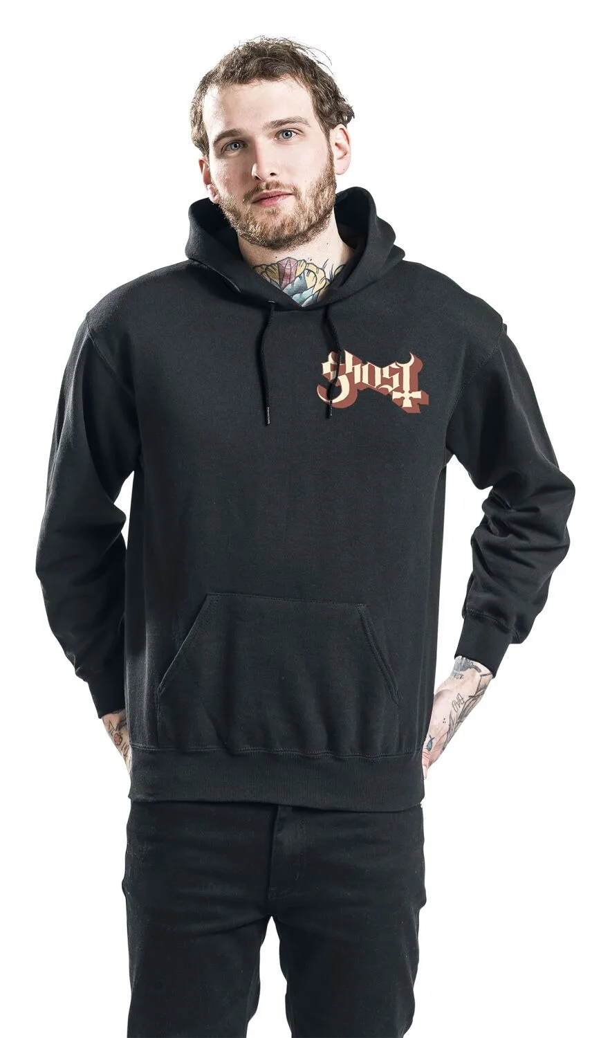 

Толстовка с логотипом группы Ghost, толстовка в стиле хэви-метал, идеально подходит для поклонников Who Love Band Icon Graphics и металлический стиль