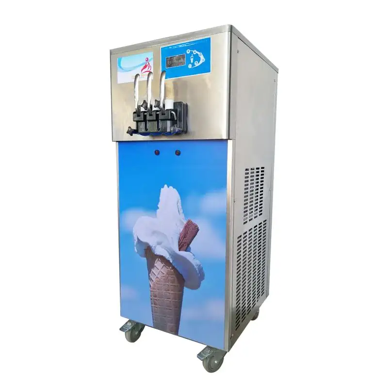 

Floor Standing Commercial Automatic 2+1flavor Ice Cream Machine