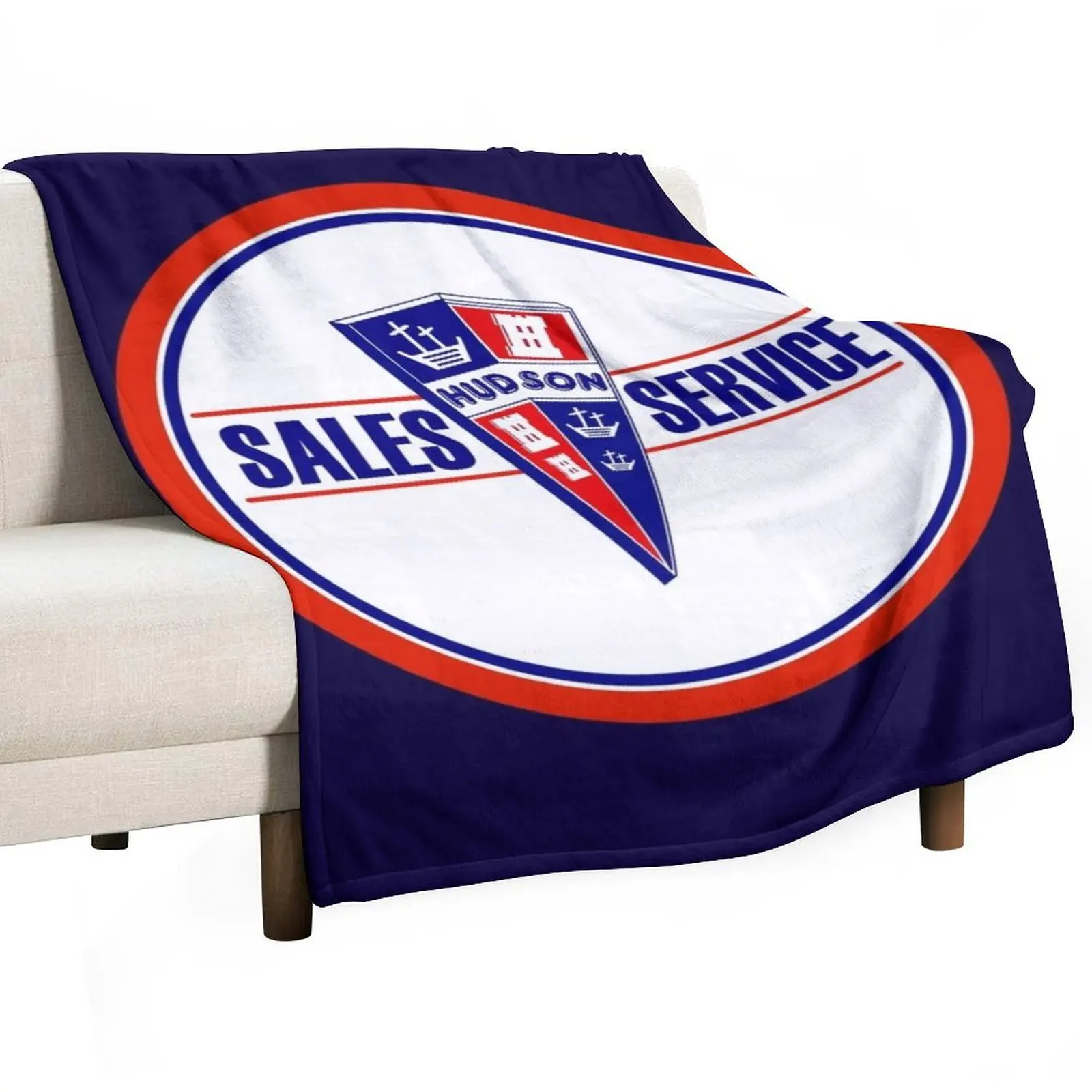 

Hudson Sales and Service vintage sign Throw Blanket Moving Summer Beddings Hair Summer Blankets