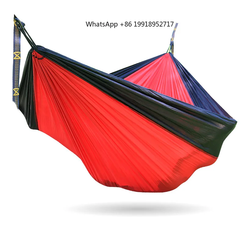 Camping Hammock Large Double Size 300 x 200 MM With 2 Tree Strap 2-3 People Nylon Parachute Camping Hammock For Hiking Travel view 2
