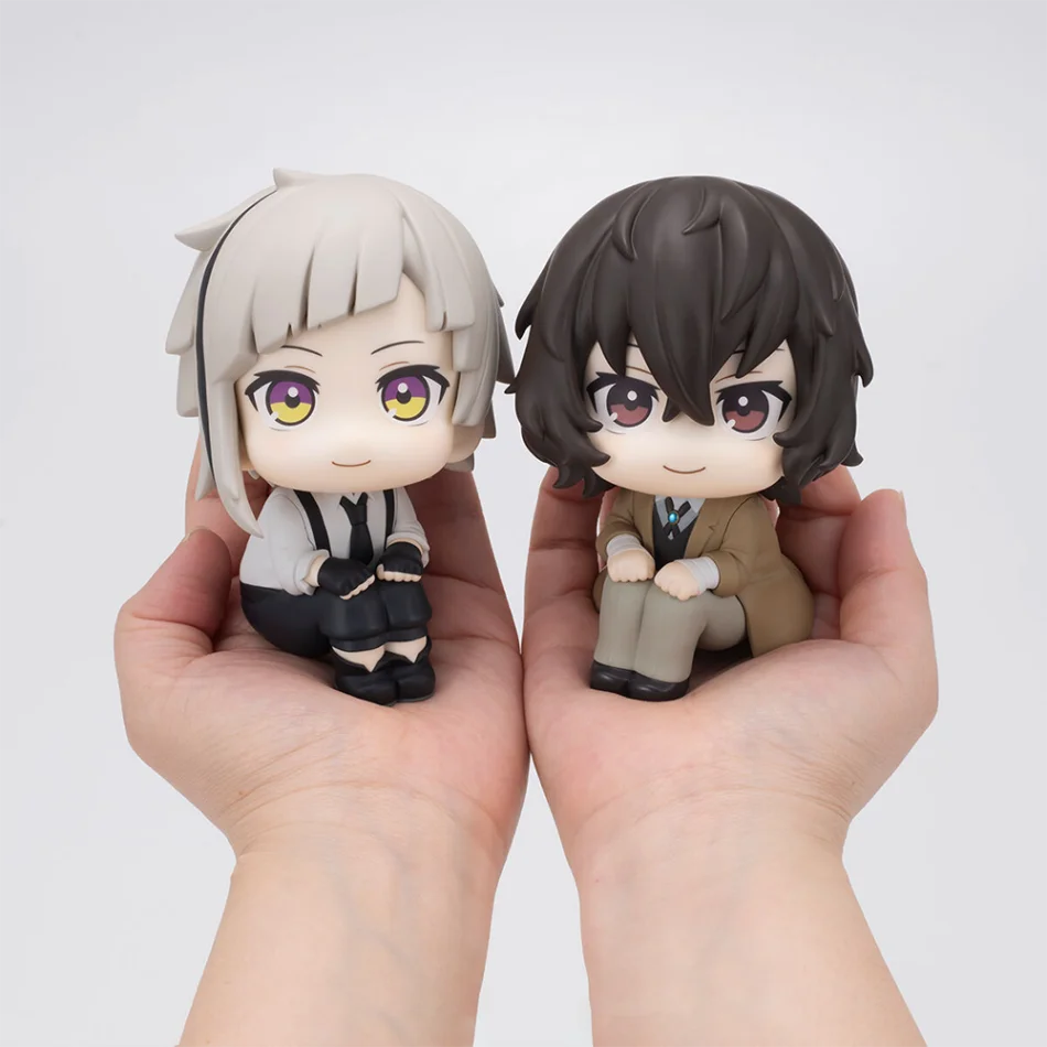 Nouveau megahouse look up bungou chiens vadios dazai osamu nakajima atsushi figurine jouets pvc modèle kawaii q poupée collection